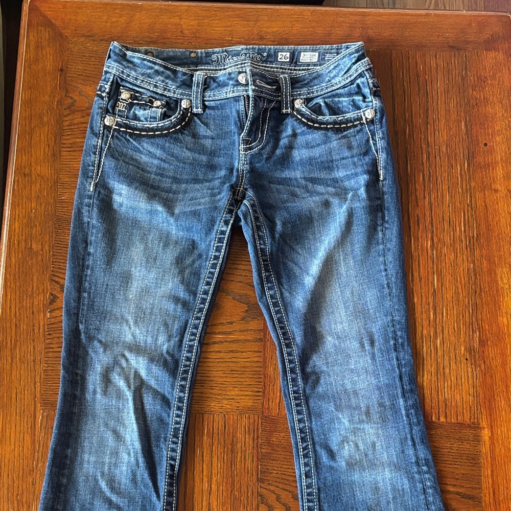 Buckle miss me jeans boot cut size 26 inseam 33